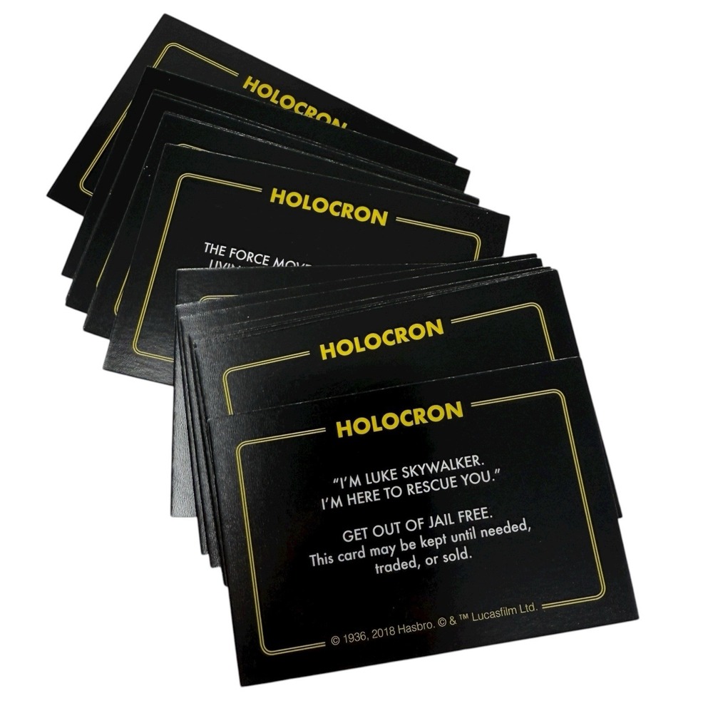 Monopoly Star‎ Wars The Complete Saga Edition Game Parts 16 Holocron Cards